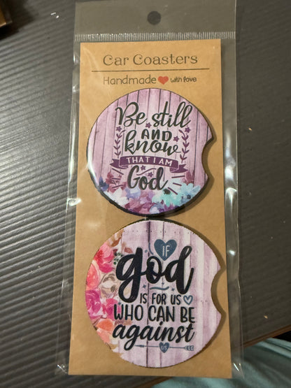 Faith Car Coasters