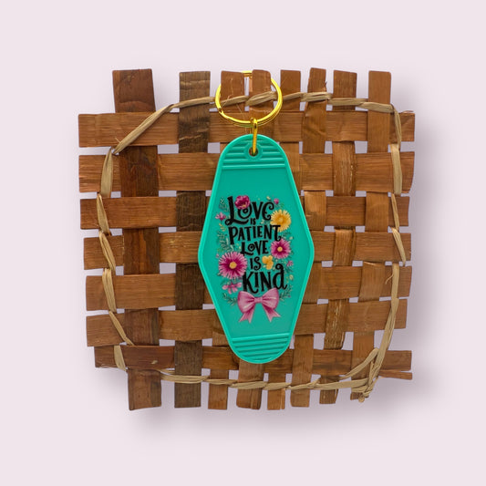 Love is Patient Keychain