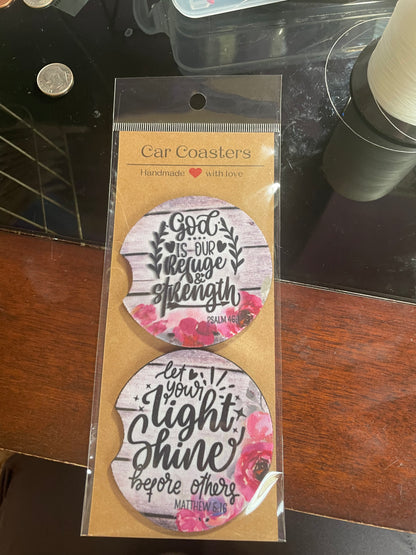 Faith Car Coasters