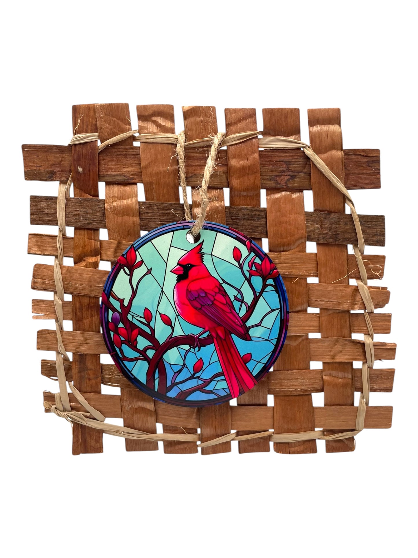 Stained Glass Cardinal Ornaments